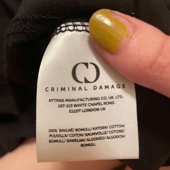 Criminal Damage oversized shirt dress - Picture 5 of 5